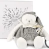 DOUDOU 25 ANS - OURS ARGENT PANTIN D'ACTIVITES