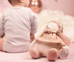 DOUDOU 25 ANS - OURS ROSE PANTIN D'ACTIVITES