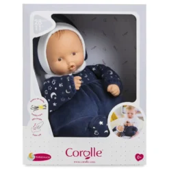 DOUDOU - BABIPOUCE NUIT ETOILEE -MON DOUDOUCOROLLE- 28CM