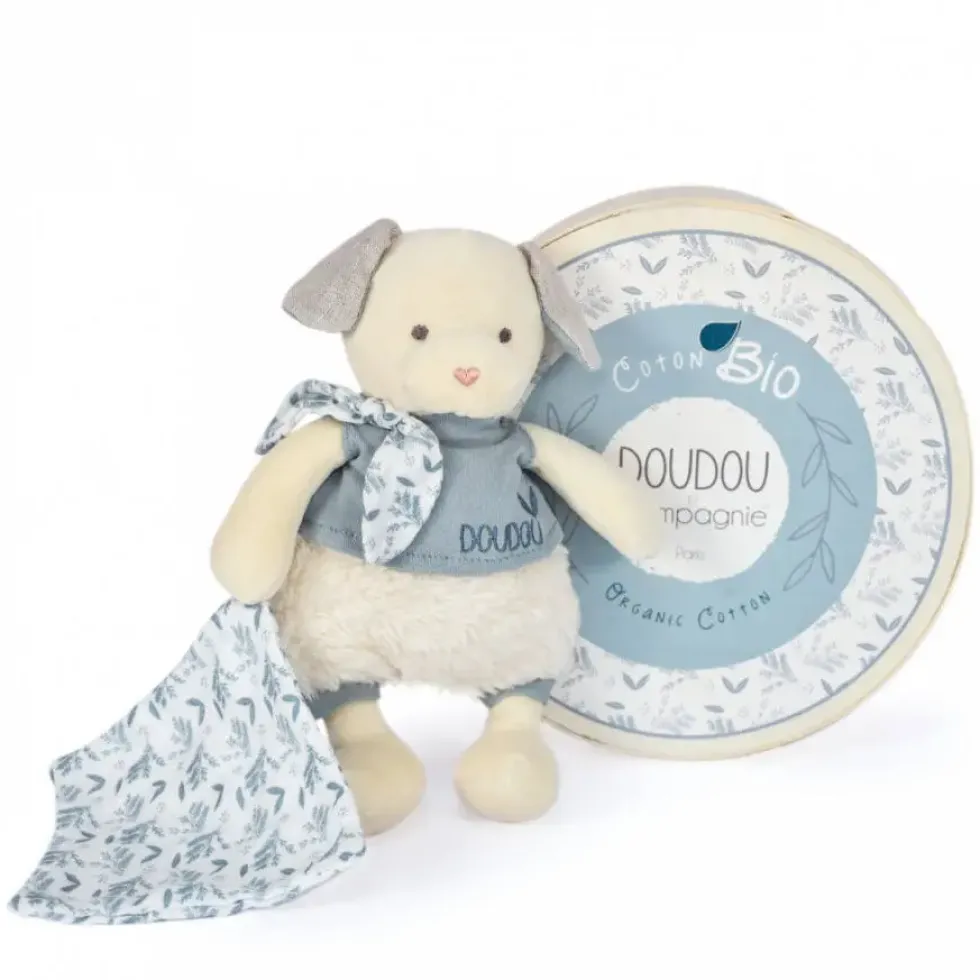 DOUDOU BOTANIC - PANTIN CHIEN PM AVEC DOUDOU BLEU