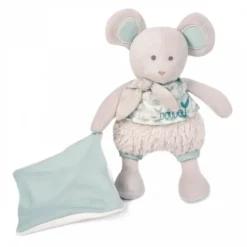 DOUDOU BOTANIC -PANTIN SOURIS PM AVEC DOUDOU VERT