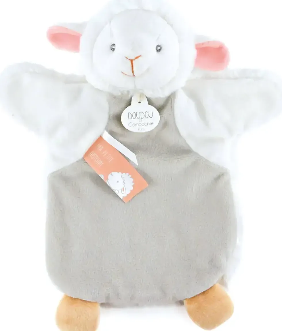 DOUDOU MARIONNETTE AGNEAU - 25 CM