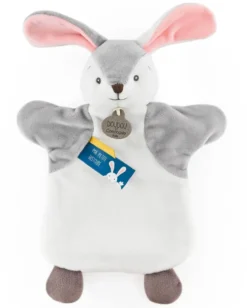 DOUDOU MARIONNETTE LAPIN - 25 CM