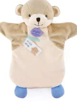 DOUDOU MARIONNETTE LOUTRE - 25 CM