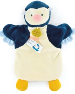 DOUDOU MARIONNETTE PINGOUIN - 25 CM
