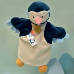 DOUDOU MARIONNETTE PINGOUIN - 25 CM