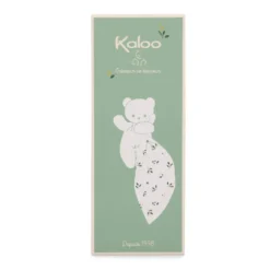 DOUDOU OURS FEUILLES D'AMOUR 17CM