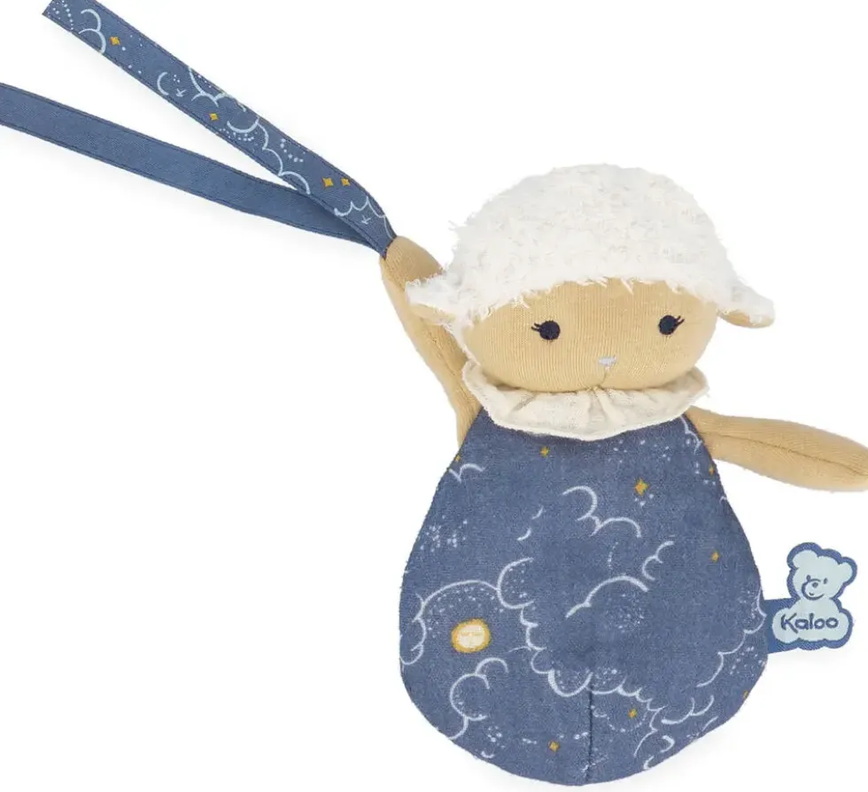 3 DOUDOUS MOUTONS ATTACHE-TETINES 15 CM