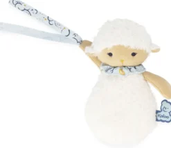 3 DOUDOUS MOUTONS ATTACHE-TETINES 15 CM