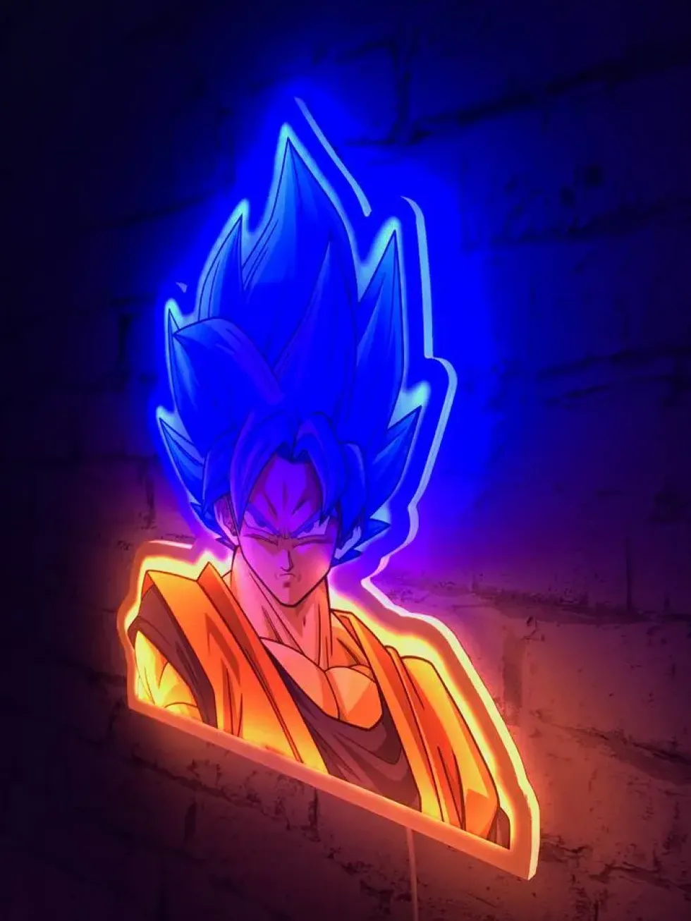 DRAGON BALL SUPER - GOKU STYLE NEON LAMPE MURALE LED