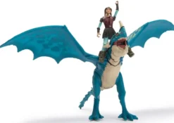 DRAGONS - PACK DRAGON ET VIKING 25 CM TEMPETE- FILM