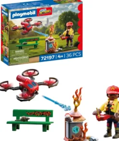 DRONE DE POMPIERS AVEC FLECHES D'EAU 72197