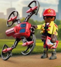 DRONE DE POMPIERS AVEC FLECHES D'EAU 72197