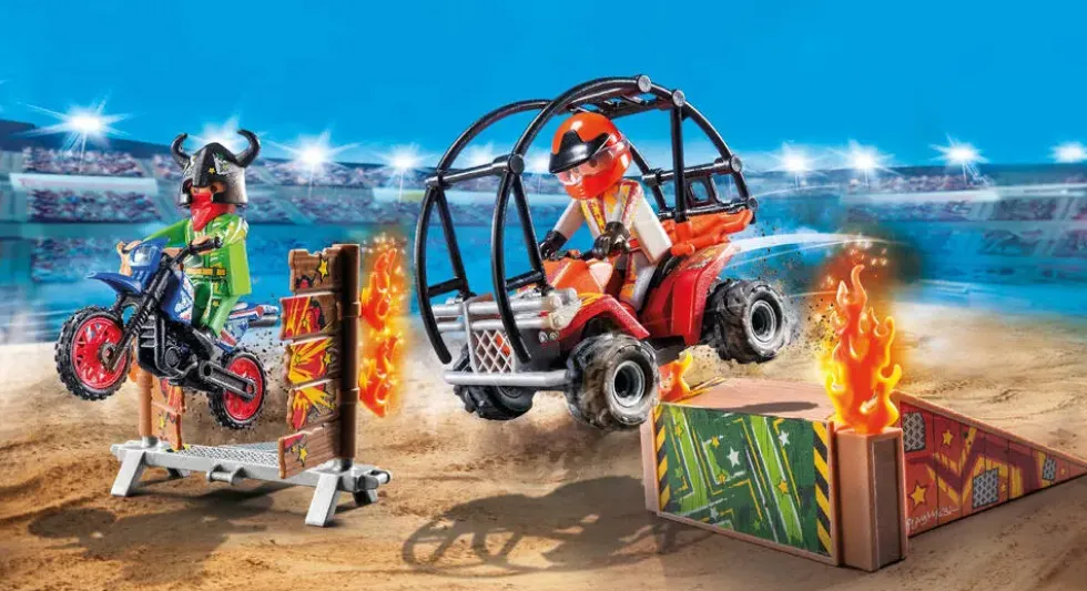 DUO DE CASCADEURS AVEC QUAD ET MOTO - 71808