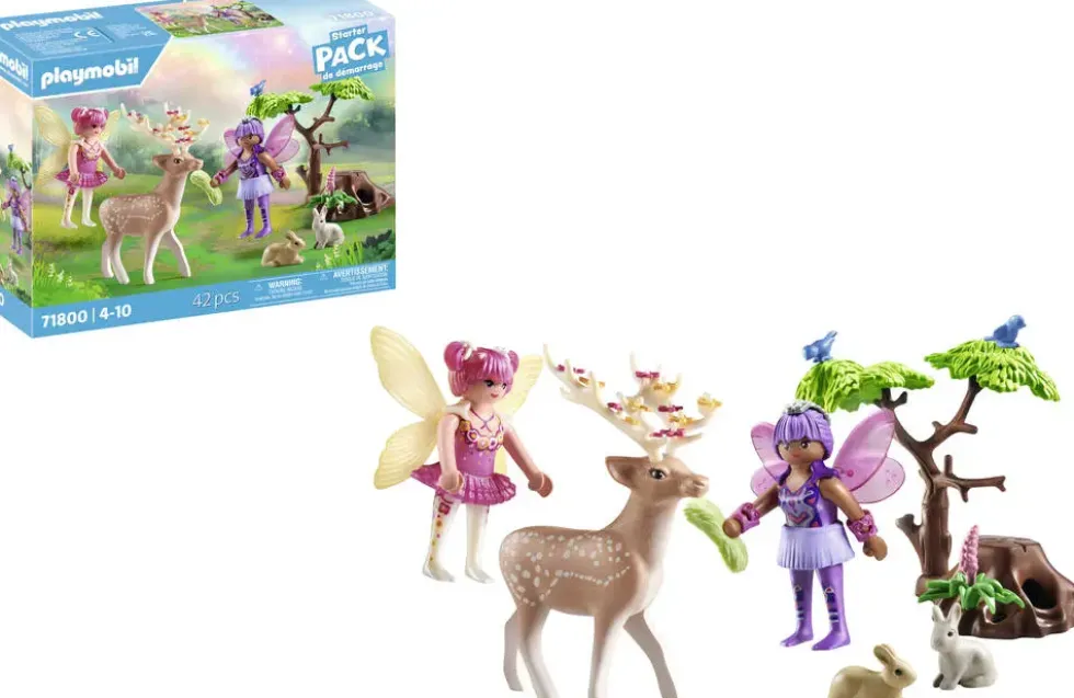 DUO DE FEES AVEC ANIMAUX DE LA FORET - 71800