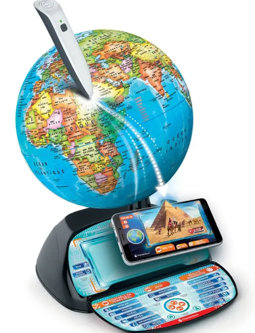 EDUCATION CLEMENTONI - EXPLORAGLOBE - VOYAGE EN TEMPS REEL