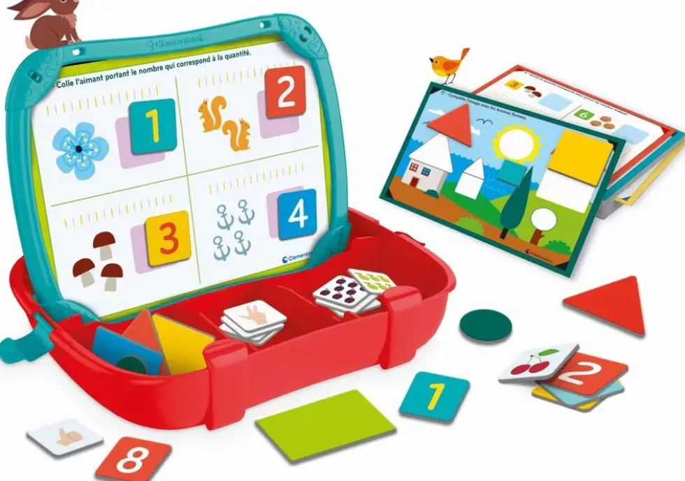 EDUCATION CLEMENTONI - MALLETTE MAGNETIQUE - NOMBRES ET FORMES