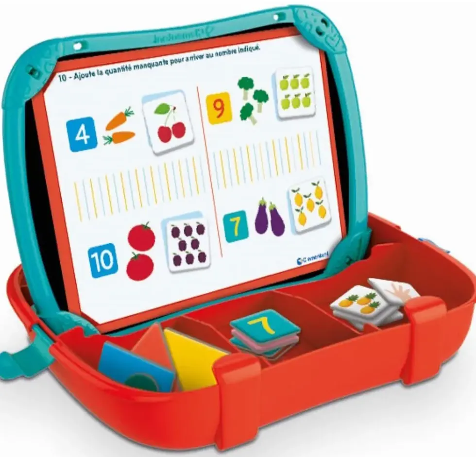 EDUCATION CLEMENTONI - MALLETTE MAGNETIQUE - NOMBRES ET FORMES