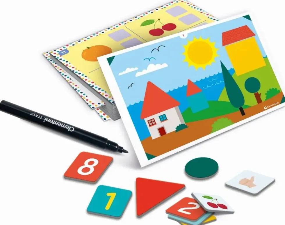 EDUCATION CLEMENTONI - MALLETTE MAGNETIQUE - NOMBRES ET FORMES