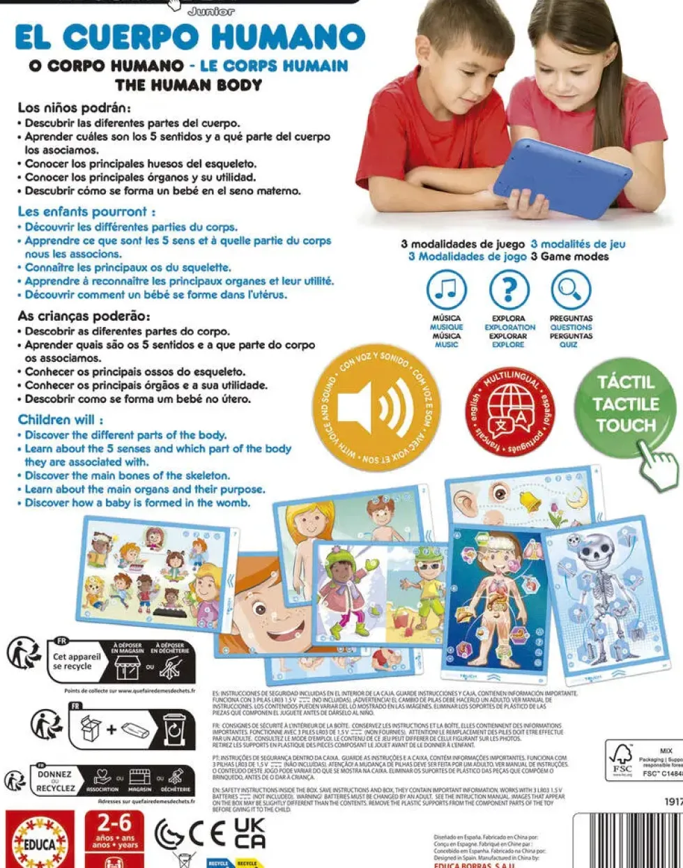 EDUCA TOUCH JUNIOR - CORPS HUMAIN
