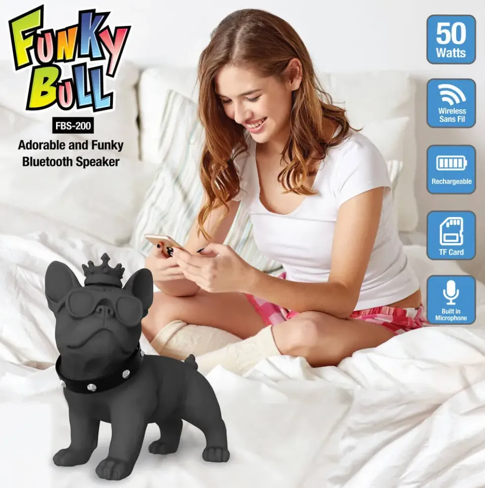 ENCEINTE BLUETOOTH FUNKY BULL NOIR