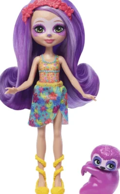 ENCHANTIMALS - POUPEE SABINDRA PARESSEUX ET HANG A SUNSHINE BEACH