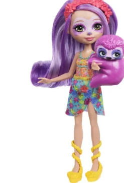 ENCHANTIMALS - POUPEE SABINDRA PARESSEUX ET HANG A SUNSHINE BEACH