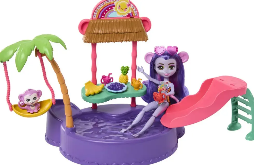 ENCHANTIMALS - SUNSHINE BEACH - COFFRET LA PLAGE DES SINGES