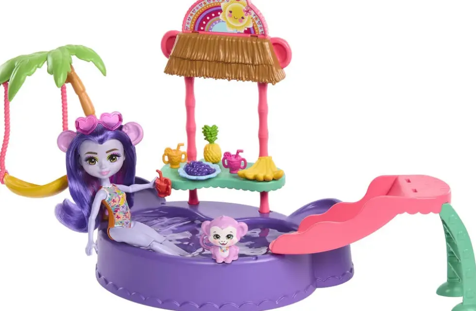 ENCHANTIMALS - SUNSHINE BEACH - COFFRET LA PLAGE DES SINGES