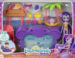 ENCHANTIMALS - SUNSHINE BEACH - COFFRET LA PLAGE DES SINGES