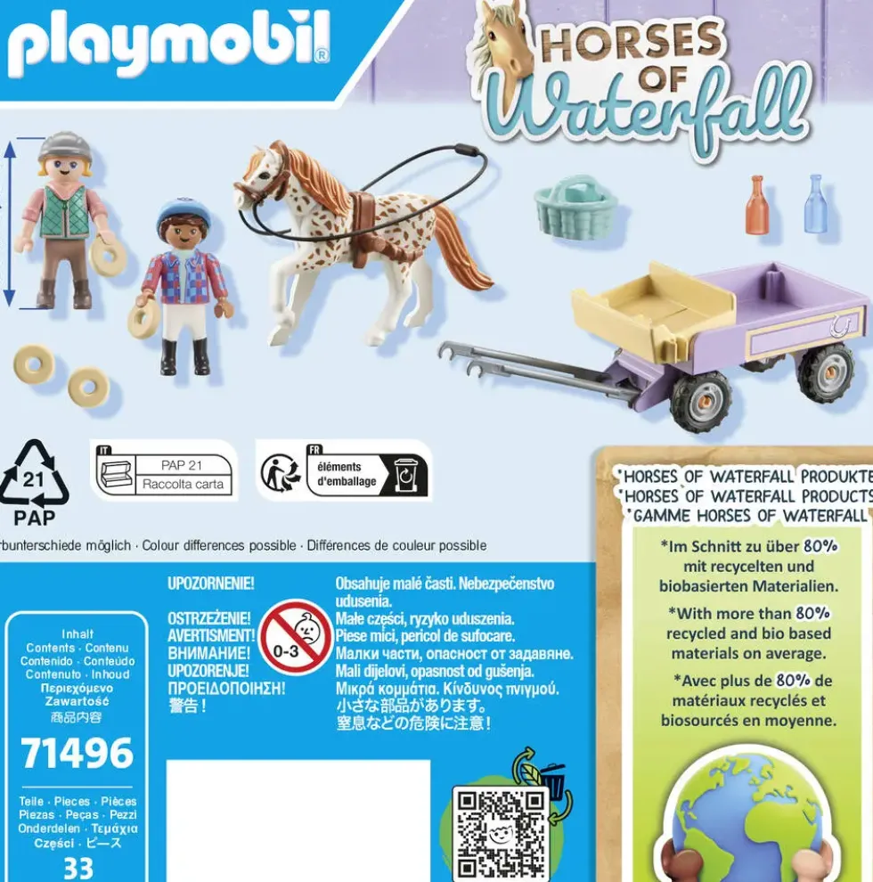 ENFANTS AVEC CALECHE ET PONEY - 71496