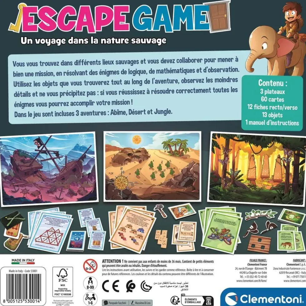 ESCAPE GAME - UN VOYAGE DANS LA NATURE SAUVAGE