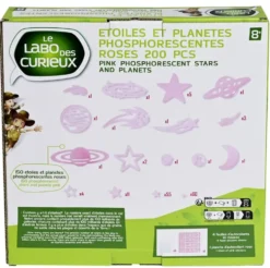 ETOILES ET PLANETES PHOSPHORESCENTES ROSES 200 PIECES