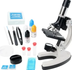 EXPLORA - VALISE MICROSCOPE - EXPERIENCE SCIENTIFIQUE -16 PIECES - KIT DE DECOUVERTE