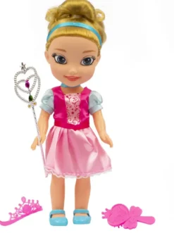 FAIRYTALE PRINCESS - POUPEE PRINCESSE 35 CM AVEC SCEPTRE ET COURONNE