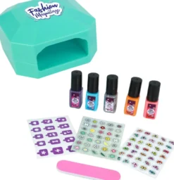 FASHIONMAQUILLAGE - KIT MANUCURE AVEC MACHINE SECHE VERNIS