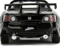 1/32 FASTAND FURIOUS - VOITURE 2001 HONDA S2000 FREE ROLLING NOIR BRILLANT