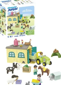 FERME AVEC TRACTEUR ET ANIMAUX - 71656
