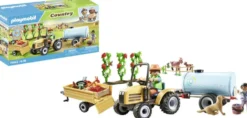 FERMIER AVEC TRACTEUR ET CITERNE - 71442