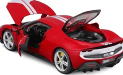 1/18 FERRARI - 296 GTB - ROUGE ET BLANCHE