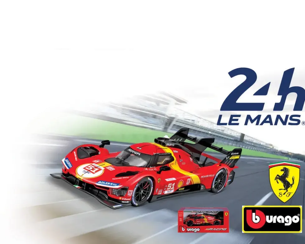 1/24 FERRARI RACING - 499P LMH 2023 #51 - ROUGE