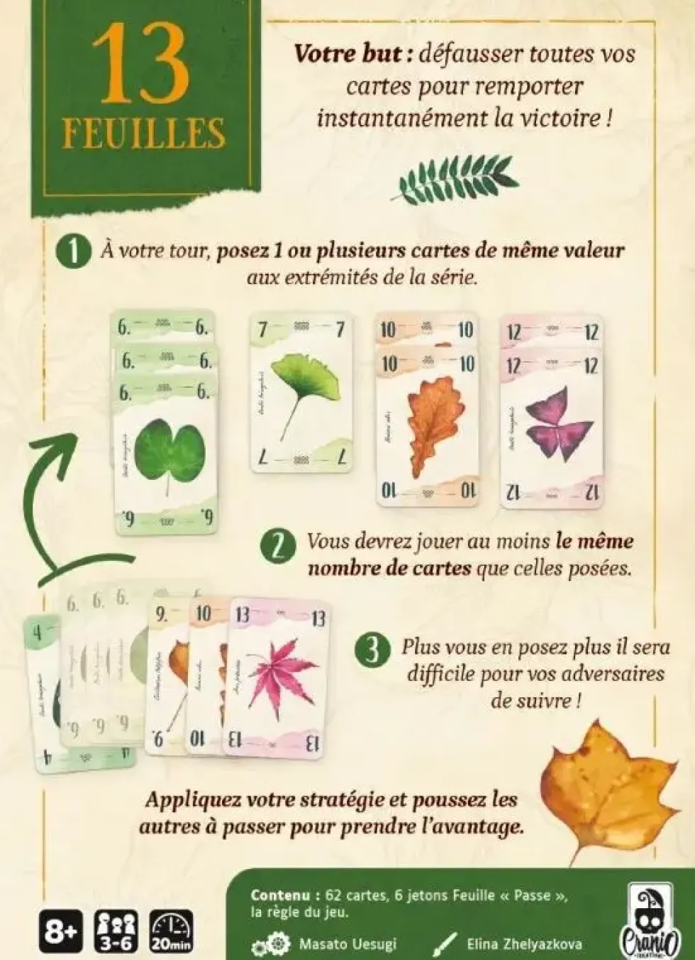 13 FEUILLES