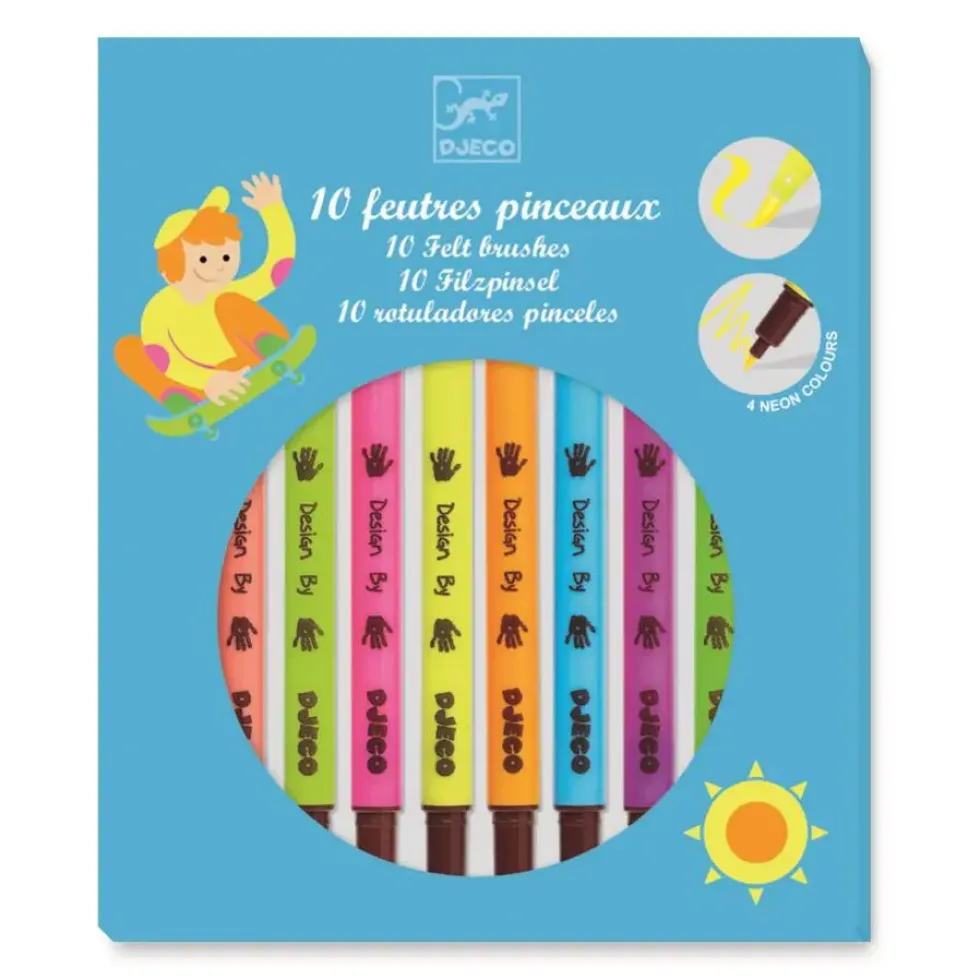10 FEUTRES PINCEAUX POP