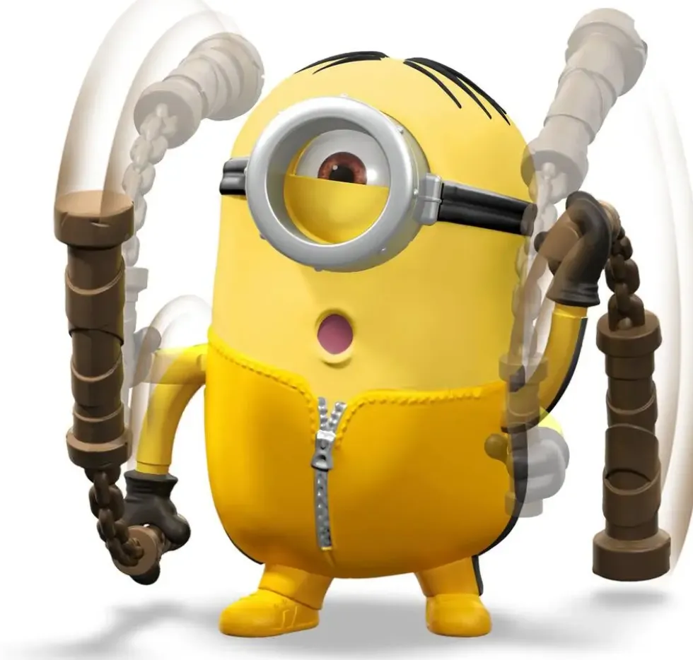 FIGURINE ACTION 11 CM STUART ET NUNCHAKU - MINIONS