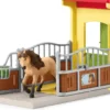 FIGURINE - BOX AVEC PONEY ISLANDAIS