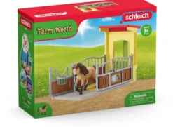FIGURINE - BOX AVEC PONEY ISLANDAIS
