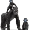 FIGURINE - FAMILLE DE GORILLES DES PLAINES