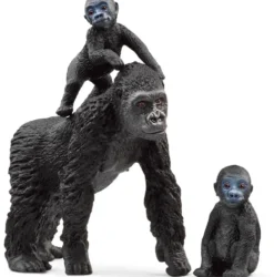 FIGURINE - FAMILLE DE GORILLES DES PLAINES