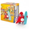 FIGURINE MASCOTTE OLYMPIQUE POSE SURF - JEUX OLYMPIQUES PARIS 2024 - 13 CM
