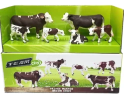 FIGURINES VACHES MARRON
